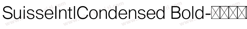 SuisseIntlCondensed Bold字体转换